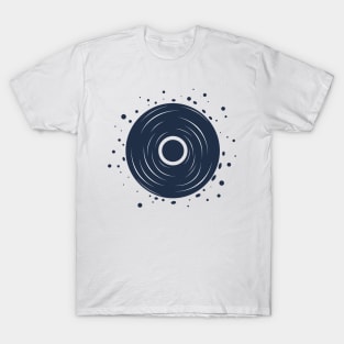 Minimalist Blackhole, Powerful Gravitational Singularity in Outer Space Art T-Shirt